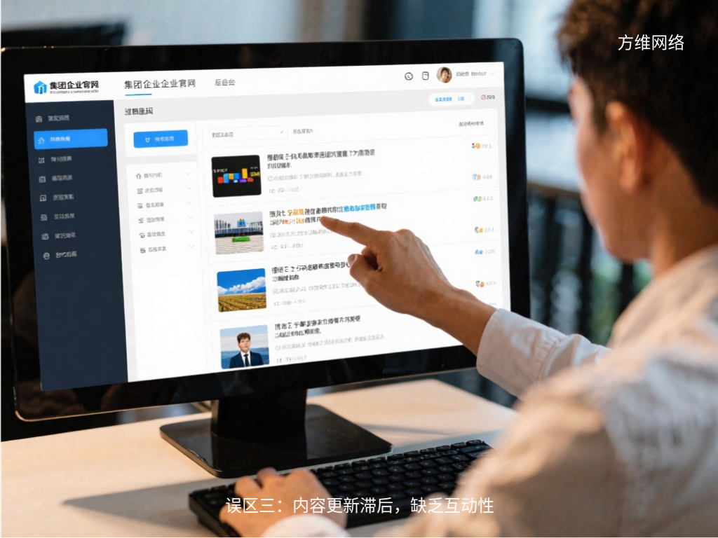 誤區(qū)三：內(nèi)容更新滯后，缺乏互動性
