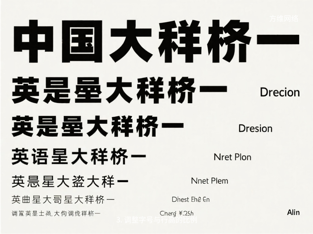 3. 調(diào)整字號(hào)與行高的比例