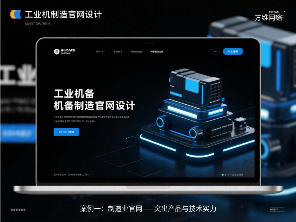 案例一：制造業(yè)官網(wǎng)——突出產(chǎn)品與技術(shù)實力